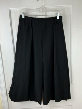 Vince Women’s Black Culotte Flared Cropped Pants Size 6